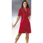 Rote bader Oeko-Tex Damenhauskleider mit Reißverschluss aus Baumwolle Größe XXL 