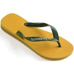 Reduzierte Gelbe Havaianas Brasil Logo Römersandalen & Gladiator Sandalen aus Gummi für Herren Größe 34 