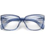 Blaue Rechteckige Brillenfassungen aus Kunststoff für Herren 