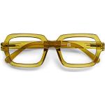 Grüne Rechteckige Brillenfassungen aus Kunststoff für Herren 