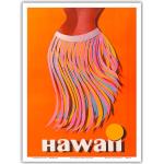 Hawaii – Hula Rock – Pan American World Airways – Vintage Fluggesellschaft Reise Poster c.1960s – Master Art Print (ungerahmt) 22,9 x 30,5 cm
