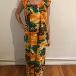 Gelbe Hippie-Kostüme & 60er Jahre Kostüme für Damen Größe M 