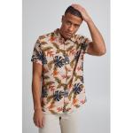 Reduzierte Rosa Blend Hawaiihemden aus Viskose für Herren Größe XL 