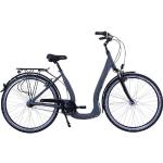HAWK Bikes Cityrad »HAWK City Comfort Deluxe Grey«, 7 Gang Shimano Nexus Schaltwerk, grau, 26 Zoll (66,04 cm)