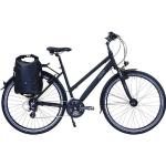 HAWK Bikes Trekkingrad »HAWK Trekking Lady Premium Plus Black«, 24 Gang microSHIFT, schwarz
