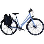 HAWK Bikes Trekkingrad »HAWK Trekking Lady Super Deluxe Plus Sky Blue«, 8 Gang Shimano Nexus Schaltwerk, blau
