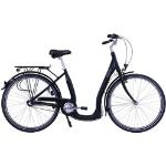 Hawk City Comfort Premium Black Damen 26 Zoll - Leichtes Fahrrad mit Shimano 3 Gang Nabenschaltung & Felgenbremse