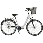HAWK Bikes Fahrrad »City Wave Deluxe Plus«, weiß, 26 Zoll, 44-cm-Rahmen