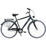 HAWK Citytrek Premium Black – Herren 28 Zoll - Leichtes Herren Fahrrad mit 3-Gang Shimano Nabenschaltung, Felgenbremse I Allrounder