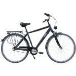HAWK Citytrek Premium Black - Herren 28 Zoll - Leichtes Herren Fahrrad mit 3-Gang Shimano Nabenschaltung, Felgenbremse I Allrounder