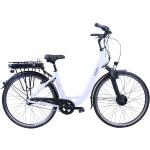 HAWK eCity Wave White - Damen 28 Zoll, Weiß – versch. Farben - E-Bike mit leichtem Aluminiumrahmen I Shimano 7 Gang Nabenschaltung