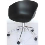 Hay About a Chair AAC 52 - schwarz Aluminium poliert