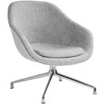 Hellgraue Moderne Hay Loungestühle aus Textil Breite 50-100cm, Höhe 50-100cm, Tiefe 50-100cm 