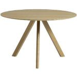 Hellbraune Skandinavische Hay Runde Design Tische lackiert aus Eiche Höhe 50-100cm 