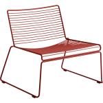 Reduzierte Rote Skandinavische Loungestühle pulverbeschichtet aus Metall stapelbar Breite 50-100cm, Höhe 50-100cm, Tiefe 50-100cm 