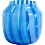 Reduzierte Hellblaue Skandinavische Vasen & Blumenvasen aus Glas 