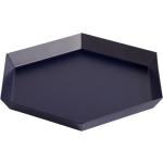 HAY - Kaleido S Tablett - blau, Metall - 19x2x22 cm - dark blue (AB430-A601-AE89) (302)
