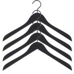Hay Soft Coat Hanger Slim (4er-Set) schwarz
