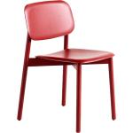 Rote Skandinavische Holzstühle aus Eiche stapelbar Breite 50-100cm, Höhe 50-100cm, Tiefe 50-100cm 