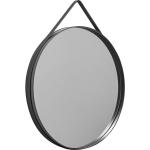 HAY - Strap Mirror Ø 70 cm - Anthracite (500013) Grau L
