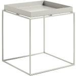 HAY - Tray Table Beistelltisch M - grau, rechteckig, Metall - 40x44x40 cm - warmgrau - warm grey (010) 40 x 44 x 40 cm