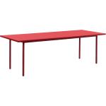 Reduzierte Rote Moderne Hay Nachhaltige Rechteckige Design Tische lackiert aus Holz Breite über 500cm, Höhe über 500cm, Tiefe über 500cm 