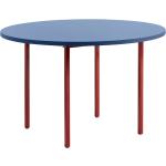 Blaue Skandinavische Hay Nachhaltige Runde Runde Tische 120 cm Lackierte aus Holz 