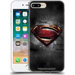 Head Case Designs Offiziell Offizielle Justice League Movie Man of Steel Superman Logo Kunst Soft Gel Handyhülle Hülle kompatibel mit Apple iPhone 7 Plus/iPhone 8 Plus