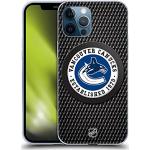 Head Case Designs Offiziell Offizielle NHL Eishockeyscheibe Textur Vancouver Canucks Soft Gel Handyhülle Hülle kompatibel mit Apple iPhone 12 Pro Max