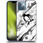 Head Case Designs Offiziell Offizielle NHL Marmor Pittsburgh Penguins Soft Gel Handyhülle Hülle kompatibel mit Apple iPhone 13