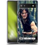 Head Case Designs Offizielle AMC The Walking Dead Lauern Daryl Dixon Soft Gel Handyhülle Hülle kompatibel mit Google Pixel 6a
