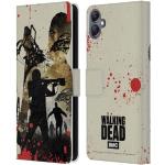 Head Case Designs Offizielle AMC The Walking Dead Voller Daryl Silhouetten Leder Brieftaschen Handyhülle Hülle Huelle kompatibel mit Samsung Galaxy A05