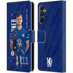 Head Case Designs Offizielle Chelsea Football Club Timo Werner 2021/22 Erstes Team Leder Brieftaschen Handyhülle Hülle Huelle kompatibel mit Samsung Galaxy A05s