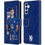 Head Case Designs Offizielle Chelsea Football Club Timo Werner 2021/22 Erstes Team Leder Brieftaschen Handyhülle Hülle Huelle kompatibel mit Samsung Galaxy M14 5G