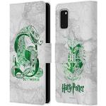 Head Case Designs Offizielle Harry Potter Slytherin Aguamenti Deathly Hallows IX Leder Brieftaschen Handyhülle Hülle Huelle kompatibel mit Samsung Galaxy A41 (2020)
