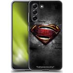 Head Case Designs Offizielle Justice League Movie Man of Steel Superman Logo Kunst Soft Gel Handyhülle Hülle kompatibel mit Samsung Galaxy S21 FE 5G