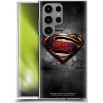 Head Case Designs Offizielle Justice League Movie Man of Steel Superman Logo Kunst Soft Gel Handyhülle Hülle kompatibel mit Samsung Galaxy S23 Ultra 5G