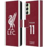Head Case Designs Offizielle Liverpool Football Club Mohamed Salah 2023/24 Spieler Home Kit Leder Brieftaschen Handyhülle Hülle Huelle kompatibel mit Samsung Galaxy A14 5G