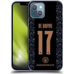 Head Case Designs Offizielle Manchester City Man City FC Kevin De Bruyne 2020/21 Spieler Away Kit Gruppe 1 Soft Gel Handyhülle Hülle kompatibel mit Apple iPhone 13