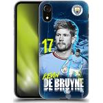 Head Case Designs Offizielle Manchester City Man City FC Kevin De Bruyne 2022/23 Erstes Team Soft Gel Handyhülle Hülle kompatibel mit Apple iPhone XR