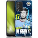 Head Case Designs Offizielle Manchester City Man City FC Kevin De Bruyne 2022/23 Erstes Team Soft Gel Handyhülle Hülle kompatibel mit Galaxy A52 / A52s / 5G (2021)