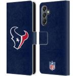 Head Case Designs Offizielle NFL Einfarbig Houston Texans Logo Leder Brieftaschen Handyhülle Hülle Huelle kompatibel mit Samsung Galaxy A25 5G