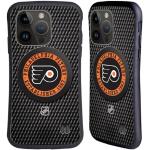 Head Case Designs Offizielle NHL Eishockeyscheibe Textur Philadelphia Flyers Hybride Handyhülle Hülle Huelle kompatibel mit Apple iPhone 15 Pro