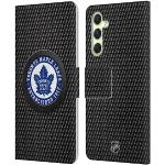 Head Case Designs Offizielle NHL Eishockeyscheibe Textur Toronto Maple Leafs Leder Brieftaschen Handyhülle Hülle Huelle kompatibel mit Samsung Galaxy A54 5G