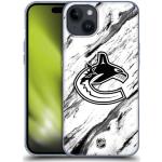 Head Case Designs Offizielle NHL Marmor Vancouver Canucks Soft Gel Handyhülle Hülle kompatibel mit Apple iPhone 15 Plus