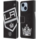 Head Case Designs Offizielle NHL Übergroß Los Angeles Kings Leder Brieftaschen Handyhülle Hülle Huelle kompatibel mit Apple iPhone 14 Plus