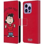 Head Case Designs Offizielle Peanuts Lucy Van Pelt Persöhnlichkeiten Leder Brieftaschen Handyhülle Hülle Huelle kompatibel mit Apple iPhone 14 Pro Max