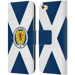 Head Case Designs Offizielle Scotland National Football Team Schottland Fahne Logo 2 Leder Brieftaschen Handyhülle Hülle Huelle kompatibel mit Apple iPhone 6 / iPhone 6s