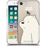 Head Case Designs Offizielle We Bare Bears Ice Bear Charakter-Kunst Soft Gel Handyhülle Hülle kompatibel mit Apple iPhone 7/8 / SE 2020 & 2022