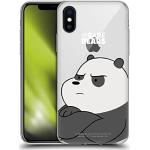 Head Case Designs Offizielle We Bare Bears Panda Charakter-Kunst Soft Gel Handyhülle Hülle kompatibel mit Apple iPhone X/iPhone XS